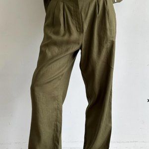 DONNI. linen pleated pant - Sz Small